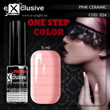 Gel Lac EXCLUSIVE ONE STEP 024 - Oja Semipermanenta 3 in 1